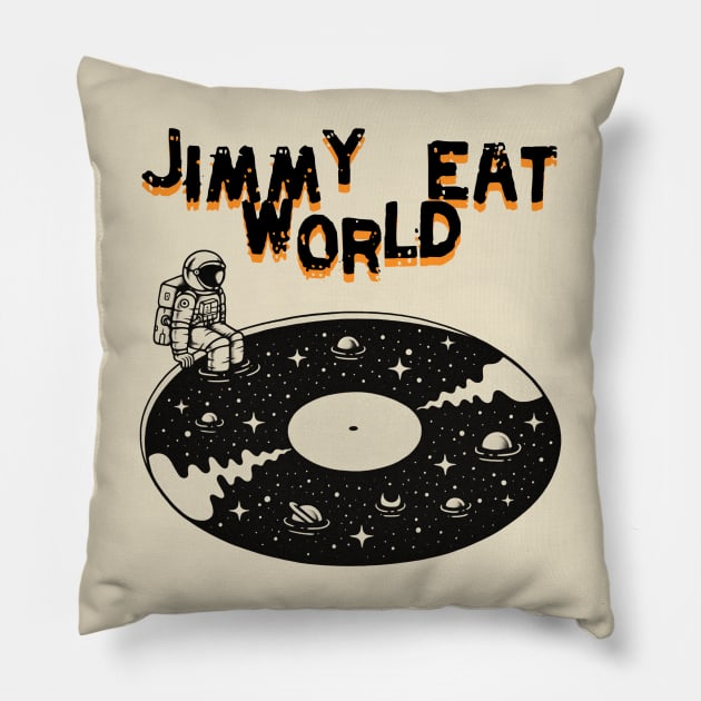 jimmy eat world visual art Pillow by DOGGIES ART VISUAL