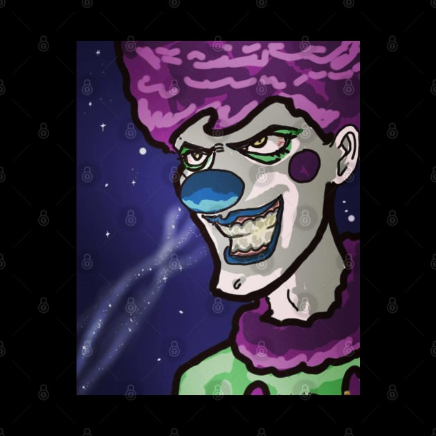 Creepy Clown by Halloran Illustrations