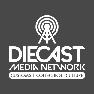 Diecast Media Network (Radio Station - White on Asphalt) T-Shirt