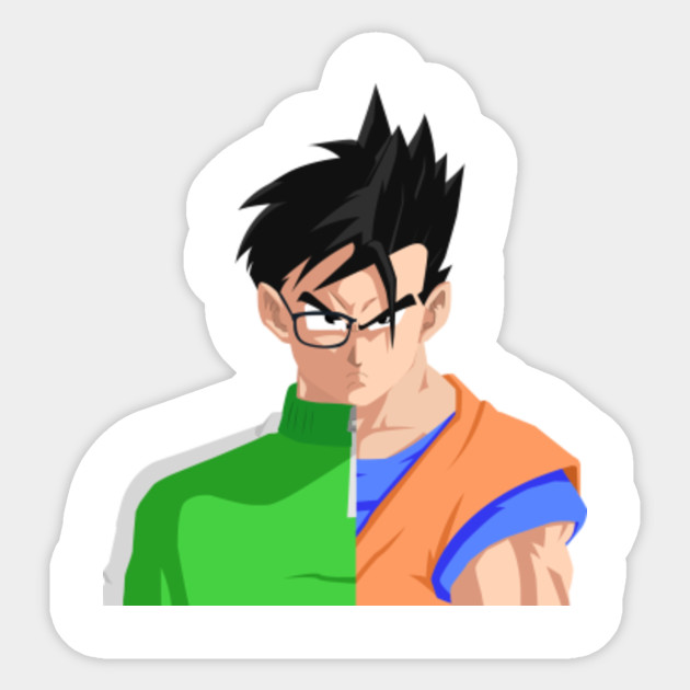 Half Gohan Dbs Half Gohan Dbz Dragon Ball Z Sticker Teepublic