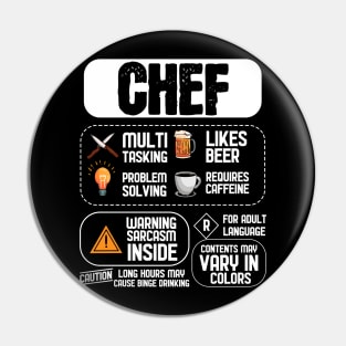 Qualities of a Chef Pin