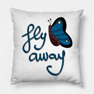 Fly away butterfly Pillow