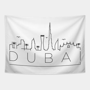 Dubai Minimal Skyline Tapestry