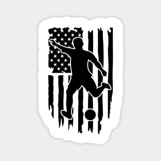 American Flag Soccer Shirt Magnet