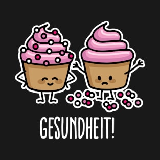 Gesundheit! cupcakes sprinkles Bless you sneezing cupcake T-Shirt