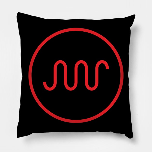 Synth Waveforms for Electronic Musician Pillow by Atomic Malibu