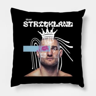 Sean Strickland Brutalism by GradePump Pillow