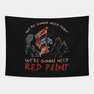 Red Paint Tapestry