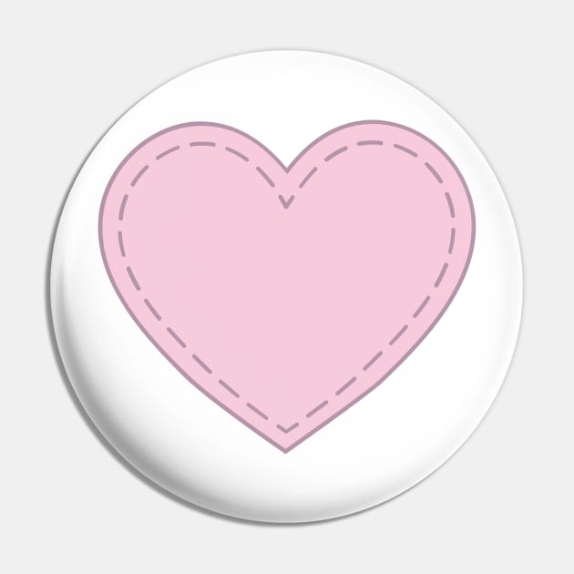 Heart shape Pin by BloomingDiaries