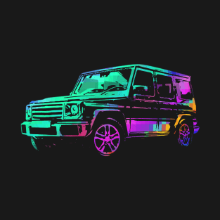 G wagon pixeleted colorful abstract T-Shirt