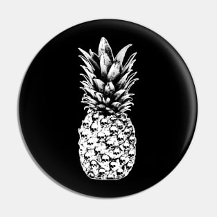 pineapple, fruit,skull,tropical Pin