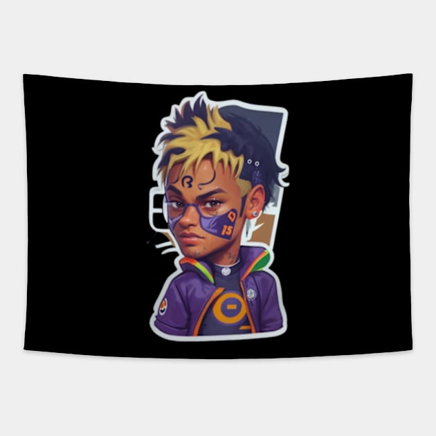 neymar brazil football Halloween Tapestry by pvinh23