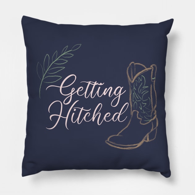 Getting Hitched Pillow by cowboyknees