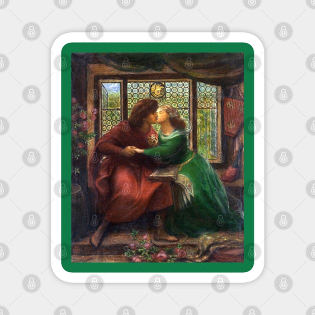 Paolo and Francesca - Dante Gabriel Rossetti Magnet by forgottenbeauty