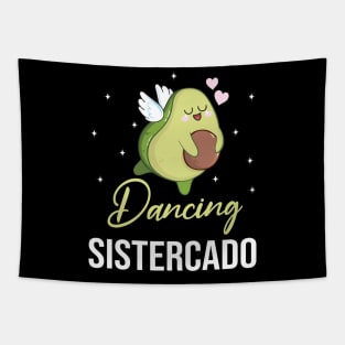 Avocado Dove Flying Happy Day Me Dancing Sistercado Brother Tapestry