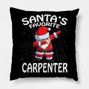 Santas Favorite Carpenter Christmas Pillow