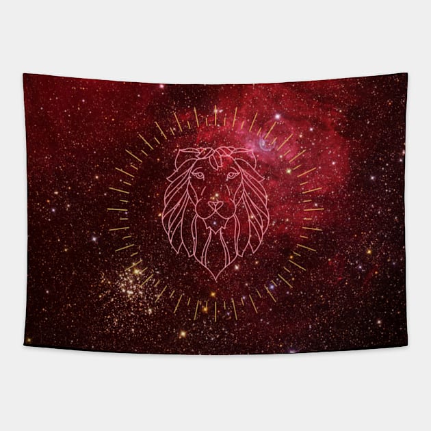 Leo Season Tapestry by Honu Art Studio