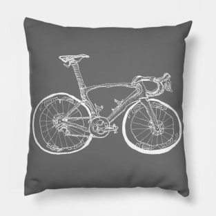 S-Works Bicycle White Design Pillow