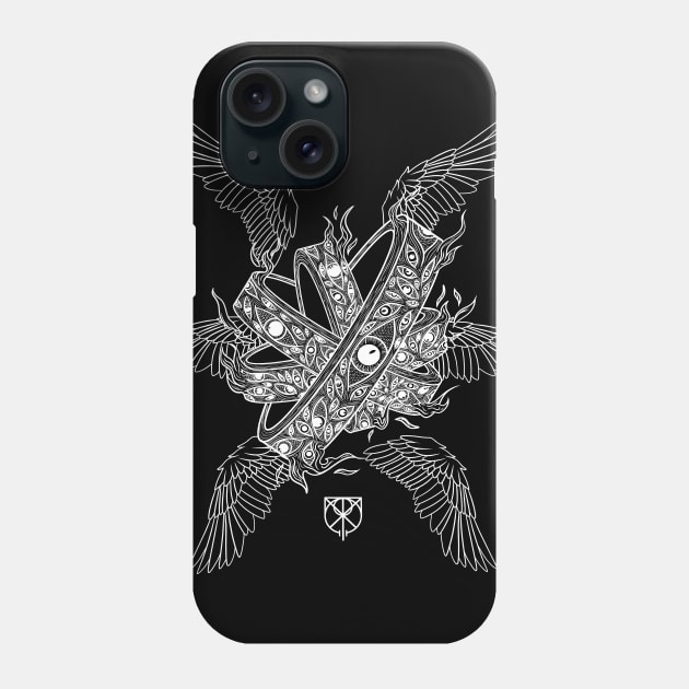 Bible Accurate Angel (White Outline Ver.) Phone Case by Ljorin