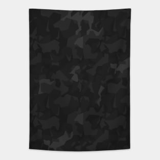 Dark grey camo pattern Tapestry