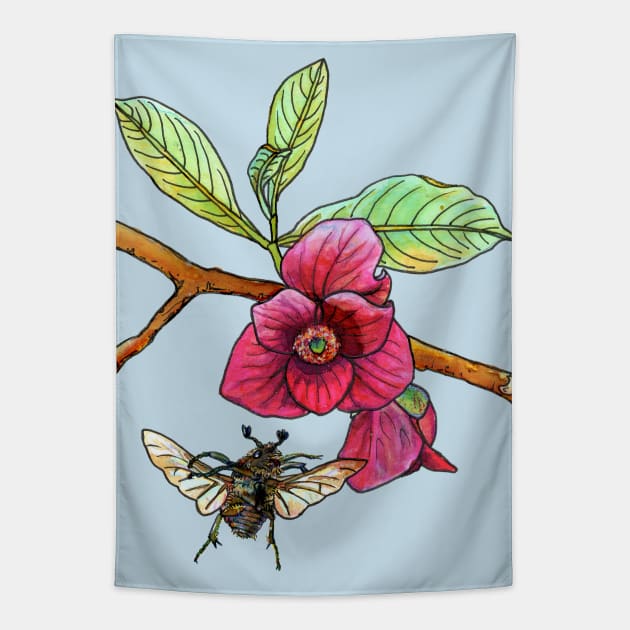 Pawpaw and Bumble Beetle Tapestry by ThisIsNotAnImageOfLoss