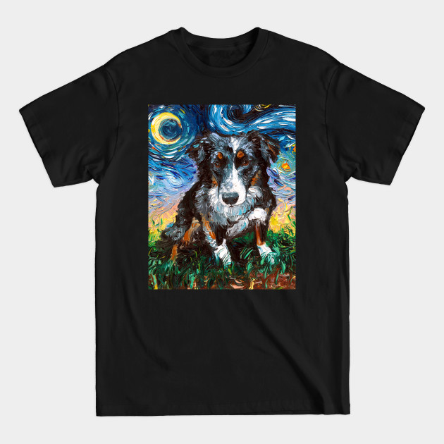 Disover Australian Shepherd Night - Australian Shepherd - T-Shirt