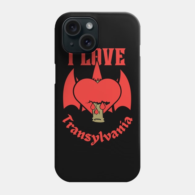 I Heart Transylvania-I Love Transylvania Phone Case by FullOnNostalgia