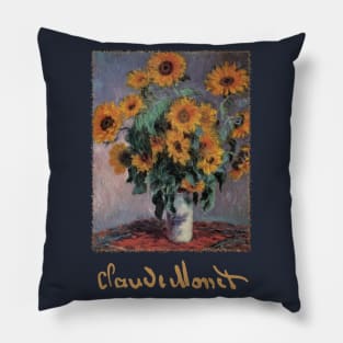 Sunflowers by Claude Monet Pillow