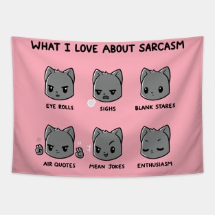 Cute Funny Humor Sarcastic Cat Lover Quote - Animal Lover Design Tapestry