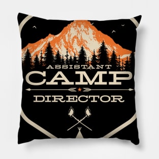 Assistant Camp Director print - Camp Staff - Camping design graphic Pillow