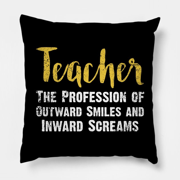 Teacher Life Saying Pillow by MintaApparel