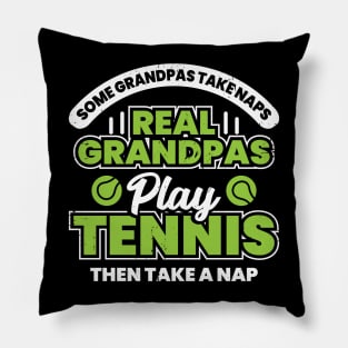 Funny Tennis Grandpa Grandfather Gift Pillow