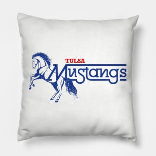 Defunct Tulsa Mustangs AFA Football 1979 Pillow