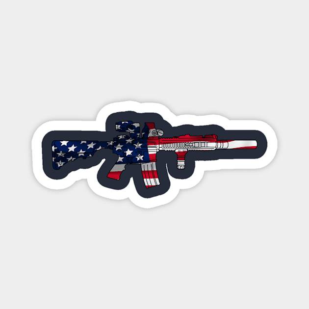 usa rifle Magnet by 752 Designs