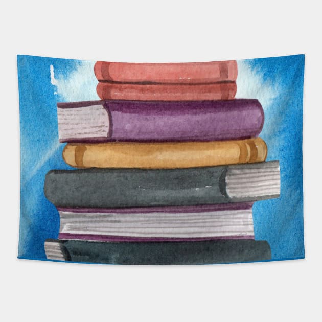 Underwater Fantasyland Library Tapestry by Martsy