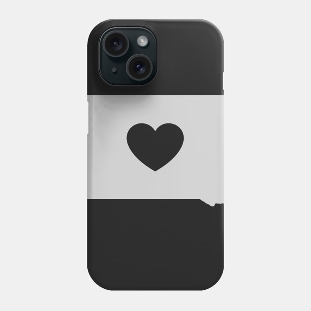 South Dakota Love Heart Phone Case by helloshirts