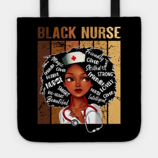 Black Nurse Afro Magic Melanin Black History Month Nurse Tote