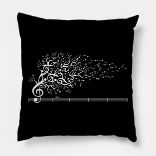 The Sound of Nature - White Pillow