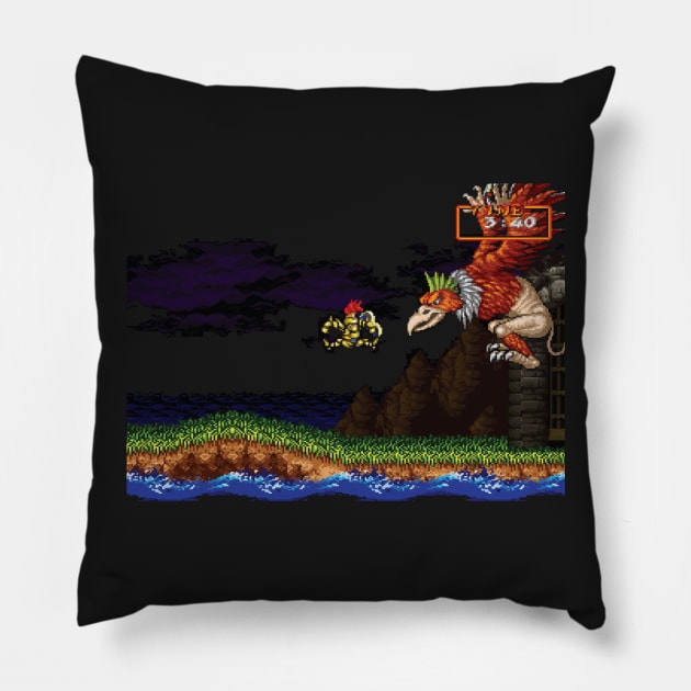 Ghouls 'n Ghosts Pillow by horrorshirt