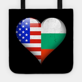 Half American Half Bulgarian - Gift for Bulgarian From Bulgaria Tote