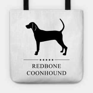 Redbone Coonhound Black Silhouette Tote