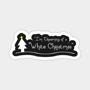 White Christmas Magnet