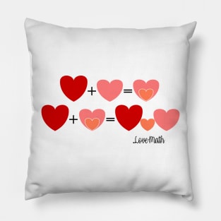 Love math, announce a pregnancy, funny baby reveal Pillow