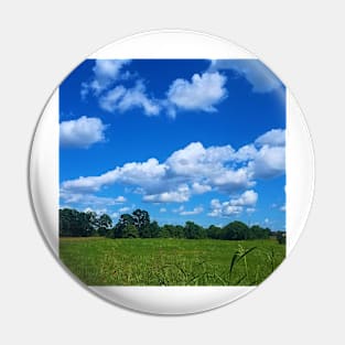 Clouds Blue Sky Green Landscape Pin