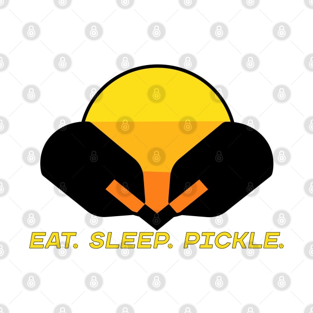 Pickleball Design Eat Sleep Pickle by Punderstandable