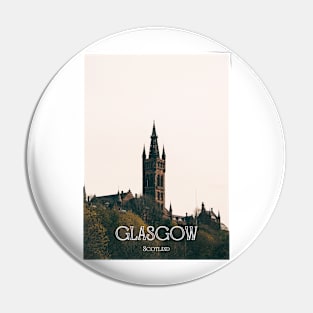 Glasgow University poster Pin