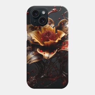 Fluid Blossom Art 3D Digital Art Phone Case