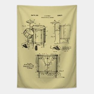 Patent Art - Drum Kit 1951 Tapestry