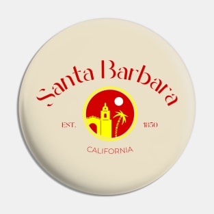 Santa Barbara City California Print Pin