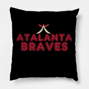 atlanta braves baseball Pillow